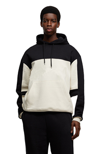 Sweat-shirt à capuche pour homme en molleton français à logo personnalisé, coupe régulière, épais, lourd, pour l'hiver, brodé, épaules tombantes, 100% coton, décontracté - Product Image 5