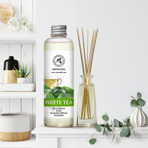 Recharge Liquide pour Diffuseur d'Arômes Aromatika Thé Blanc 200ml – Huile Parfumée Longue Durée pour Diffuseur à Bâtonnets – Désodorisant d'Ambiance - Product Image 4