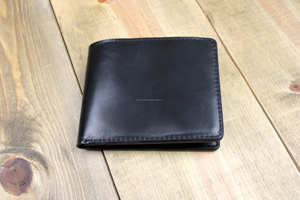 Elegante billetera plegable de cuero de gama alta, billetera delgada de cuero genuino con bloqueo RFID para hombres, a granel, - Product Image 4