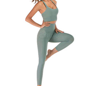 Leggings y Top de Yoga para Mujer, Talla Grande, Transpirables, Ligeros, con Logotipo Personalizado de Primera Calidad, 100% Algodón - Product Image 1