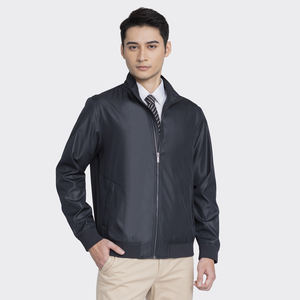 Chaqueta Bomber Aristino para hombre, ajuste Regular, estilo Otoño Invierno, cremallera, cuello mandarín, punto transpirable, doble capa gruesa - Product Image 4