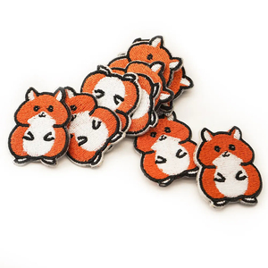 Parches bordados con logotipo personalizado 2024, diseño de animales y flores bonitos, cosidos con plancha para sombreros y pantalones vaqueros para niños, principalmente tela - Product Image 5