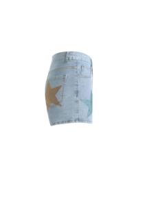 Dernier design Hot Seller Fashion Cut up Jeans Hot Stamping Vintage pour femmes Denim Shorts Skinny Casual Style - Product Image 3