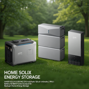 Anker SOLIX G17E114C E10 Automatic Infinite <b>Backup</b> Kit 12kWh LiFePO4 <b>Battery</b> 10-30kW Turbo Output Stackable 5X <b>Home</b> Energy - Product Image 3