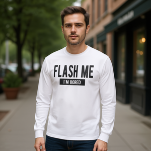 Camiseta de Manga Larga con Estampado de Chiste sobre el Aburrimiento, Idea de Regalo Promocional Llamativa - Product Image 3