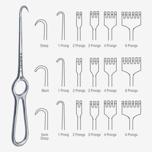 Retractor Lengenbeck de calidad superior Instrumento quirúrgico Kocher Fuente de alimentación manual afilada Instrumento de base quirúrgica de un solo artículo - Product Image 4