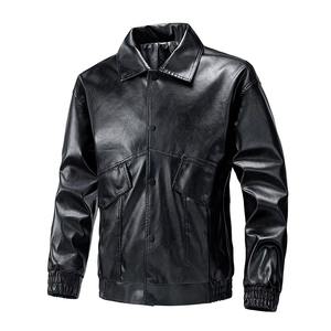 Blouson Bomber en Fourrure de Mouton Tricoté pour Homme Hiver Long Spandex/Polyester Smart Casual - Product Image 3