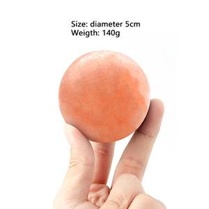 Lampe de sel en cristal rose de l'Himalaya en forme de boule sculptée décoration de la maison écologique avec picorer personnalisé électrique - Product Image 5