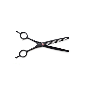 Ciseaux de toilettage de qualité supérieure Ciseaux droits noirs professionnels pour le toilettage d'animaux de compagnie - Product Image 1