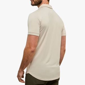 Marca personalizada Ajuste de punto de algodón de los hombres de negocios ropa de los hombres camiseta Polo para hombre Camiseta polo - Product Image 3