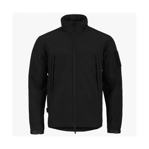 Lo último en chaqueta de concha suave con cuello de tortuga para hombre, chaqueta cortavientos de concha suave con cremallera, chaqueta impermeable táctica de talla grande para hombre con capucha - Product Image 3