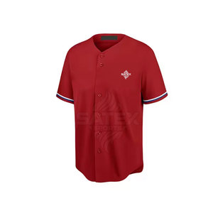 Uniforme de béisbol de peso ligero con logotipo personalizado, tamaño personalizado, precio barato, uniforme de béisbol para hombres - Product Image 3