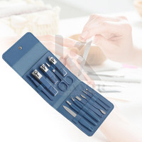 Ensemble de manucure et pédicure professionnel haut de gamme de qualité supérieure, léger, instruments en acier inoxydable, réutilisable, coupe-ongles 5 en 1