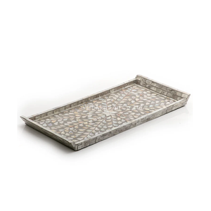 Plateau en nacre en gros, plateau de service fait à la main, incrustation de coquillages naturels décoratifs, écologique, en vrac - Product Image 3