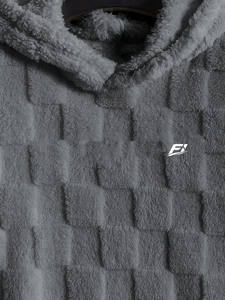 Sudadera con Capucha Unisex Gruesa y Cálida de Forro Polar, Sudadera con Capucha de Felpa para Invierno, Sudadera con Capucha de Forro Polar Texturizado y Acogedor, Venta al por Mayor OEM - Product Image 4