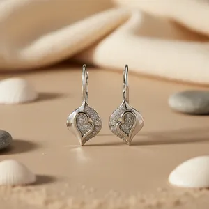 Boucles d'oreilles pendantes en argent 925 pour femmes, cadeau de mode délicat - Product Image 3