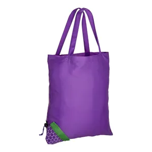 Borsa Pieghevole Promozionale Personalizzata nei Colori Arancione, More e Limone - Product Image 4