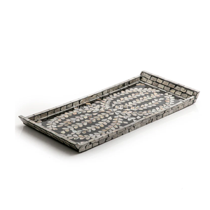 Bandeja de Servicio de Nácar de Vietnam, Hecha a Mano, Decorativa, con Incrustaciones de Concha Natural, Ecológica, al por Mayor - Product Image 4