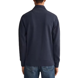 Hot Sale Breathable Custom <b>Black</b> Waffle <b>Oversize</b> 1/4 Zip Pullover Funnel Neck Half-Zip Sweatshirt Men's <b>Hoodies</b> - Product Image 5