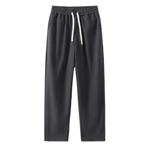 Nouveau pantalon de survêtement en coton lavé à l'acide lourd unisexe taille haute pantalon pour hommes pantalon de survêtement avec pantalon de survêtement taille moyenne empilé - Product Image 4