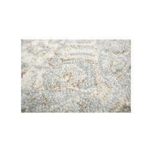 พรมขนสัตว์ทอมือสีน้ำเงินอิมาร่า ขนาด 9x12 ฟุต รูปทรงสี่เหลี่ยมผืนผ้า ลายเพชร สำหรับห้องนั่งเล่น ห้องนอน ห้องโถงวัยรุ่น เทคนิคการทอมือ - Product Image 3