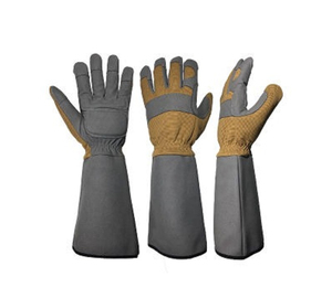 Guantes DE SEGURIDAD DE CUERO PU de tamaño XL de alta calidad para damas, guantes anticorte de invierno, compatibilidad con pantalla táctil para trabajo de granjero - Product Image 1