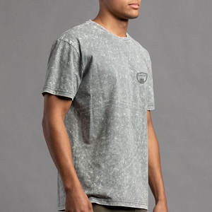 Uso al aire libre Nuevo diseño Hombres Lavado ácido Camisetas Venta al por mayor Ropa de moda Hombres Lavado ácido Camisetas - Product Image 3