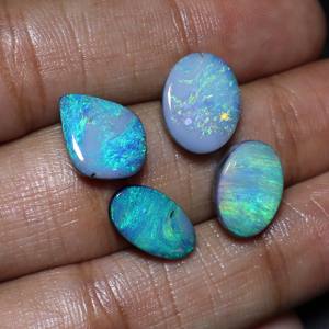 16 Carat Lot Australian Opal Doublet Cabochon Multi <b>Fire</b> Opal Doublet for Jewelry Making Wholesaler Price - Product Image 2