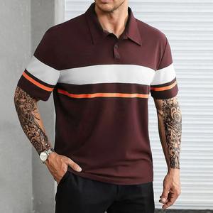 Maillot d'affaires de luxe d'été pour hommes Sweat Wear 3XL Large T-Shirts Couture Manches courtes Col rabattu pour Polo Shirt - Product Image 5