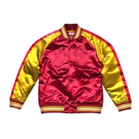 Chaqueta Varsity de Béisbol de Satén para Hombre de Alta Calidad, Personalizada, Tallas Grandes, Resistente al Viento, Transpirable, de Poliéster, para Invierno