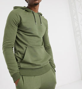 Combinaison de sport d'hiver personnalisée pour homme, coupe ajustée, unie, 100% coton, séchage rapide, respirante - Product Image 2