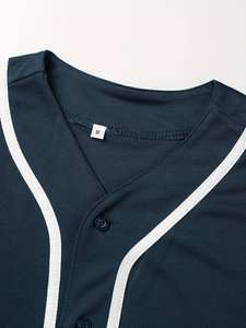 Vêtements de sport classiques personnalisés pour hommes, maillots de baseball, chemises de sport élégantes de grande taille et respirantes, légèrement extensibles et au design élégant - Product Image 3