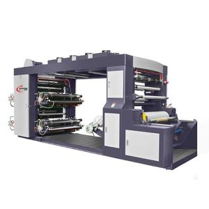 Machine d'impression de sacs de riz Mohindra automatique à 10 couleurs, nouvelle, 30 pouces, système flexographique, guide électronique de ruban, freinage automatique - Product Image 1