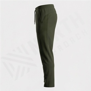 Pantalons de jogging surdimensionnés en polyester décontractés, impression personnalisée, vente en gros, course à pied, salle de sport, taille élastique, pantalon uni, sweat-shirt vierge - Product Image 3