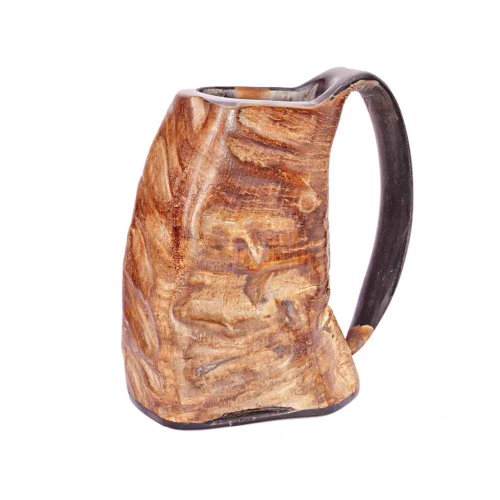 VIKING-taza VINTAGE para beber, cuerno de búhos, jarra 100% auténtica para cerveza o MEAD de artesanía VINTAGE