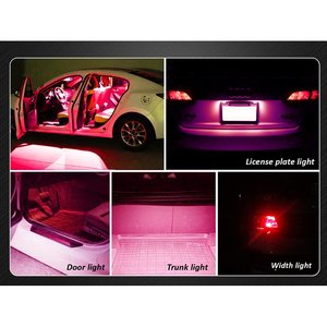 10 T10 W5W CANBUS dẫn Bóng đèn 12V 5 SMD 5050 màu đỏ + chống xước loại bỏ đòn bẩy-Xe ô tô & xe máy/đèn & bóng đèn - Product Image 6