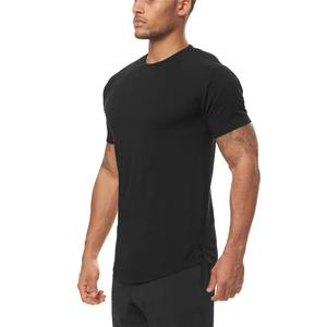 T-shirt de sport à manches courtes pour homme, mode estivale décontractée, vêtements d'entraînement, coupe ajustée, élastique, séchage rapide, tissu en soie de lait, haut athlétique - Product Image 2