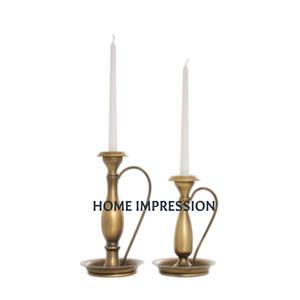 Miroir brillant en métal poli 4 bras vaisselle décoration bougeoirs en métal et support meilleure qualité en gros bougeoir - Product Image 2