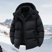 Erkek Yüksek Kaliteli Hafif Özelleştirilebilir Renkler Polyester/Naylon Şişme Mont Sıcak Kapitone Kışlık Mont Fermuarlı Dik Yaka