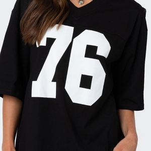 T-shirt personnalisable en maille de qualité supérieure pour femmes pour l'été - Product Image 6