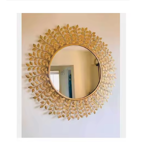 Miroirs muraux en métal de qualité supérieure nouveau design Commandes en gros Bienvenue Meilleures ventes Miroirs muraux faits à la main Décor d'espace de vie - Product Image 4