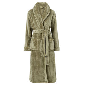 Peignoir en flanelle épaissie pour hommes 100% coton hiver garder au chaud manches longues décontracté maison vêtements Simple confortable - Product Image 2