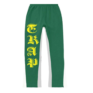 Nuevos pantalones de chándal de algodón de peso pesado personalizados para hombre, pantalones de chándal bordados para correr en blanco de gran tamaño con estampado de felpa francesa para hombre - Product Image 4