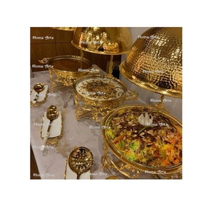 Plato de frotamiento de latón martillado con soporte de hierro Calidad superior Tamaño personalizado Comida Buffet Plato de frotamiento en La India - Product Image 3