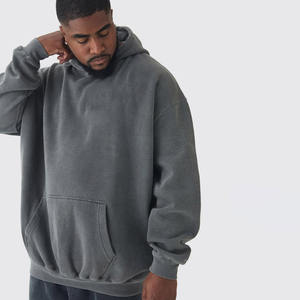 Algodón suelto Vintage Basics algodón mezclado personalizado serigrafiado Sudadera con capucha Retro Pickled Hombres Sudadera con capucha deportiva - Product Image 6