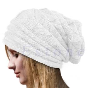 Gorro holgado de punto, gorro de invierno de gran tamaño, gorro holgado, gorros, gorros para mujeres y hombres, gorro cálido de lana de invierno, gorros Unisex - Product Image 4