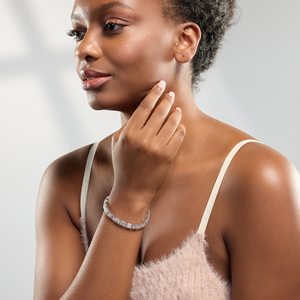 Trendy <b>Fashionable</b> High Jewelry Luxury Emerald Cut Lab Diamond Studded <b>Tennis</b> <b>Bracelet</b> Chunky <b>Tennis</b> <b>Bracelets</b> for Women's Bulk - Product Image 4