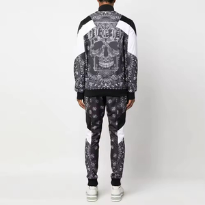 Ensemble de survêtement unisexe 100 % coton, deux pièces, longueur intégrale, respirant, léger, grande taille, avec sweat à capuche et pantalon cargo/jogger - Product Image 4