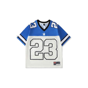 Haute qualité hommes poids lourd Boxy culture surdimensionné goutte épaule Football Football maillot respirant maille tissu confortable - Product Image 1