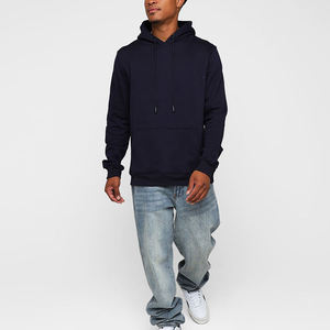 Sweat à capuche surdimensionné imprimé brodé uni teint personnalisé coupe ample style streetwear sweat-shirt en coton confortable à porter quotidiennement - Product Image 2